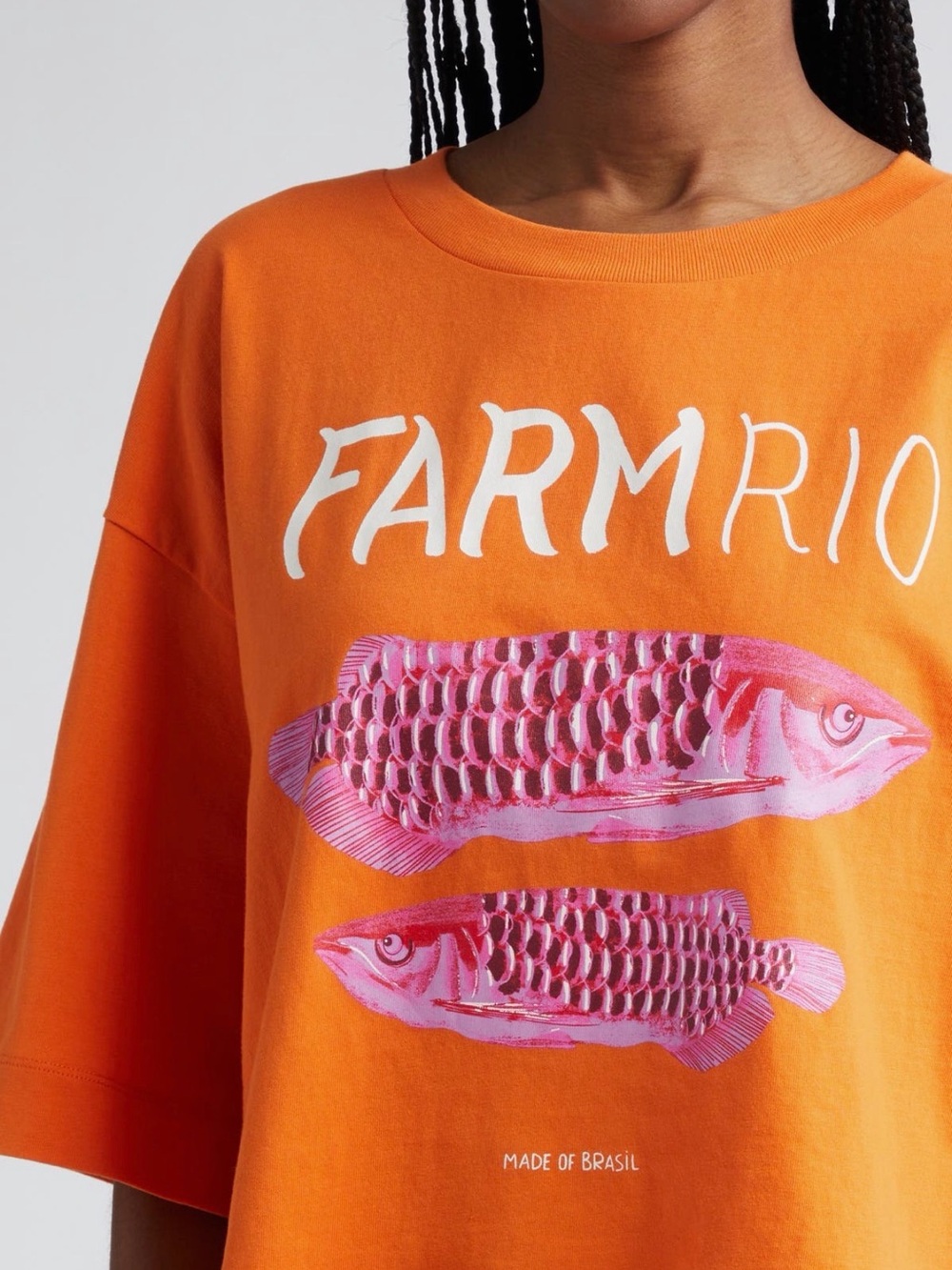 FARM Rio Tropical Fish Graphic Tee 🍊🐠 NWT Size Small - Picture 7 of 9